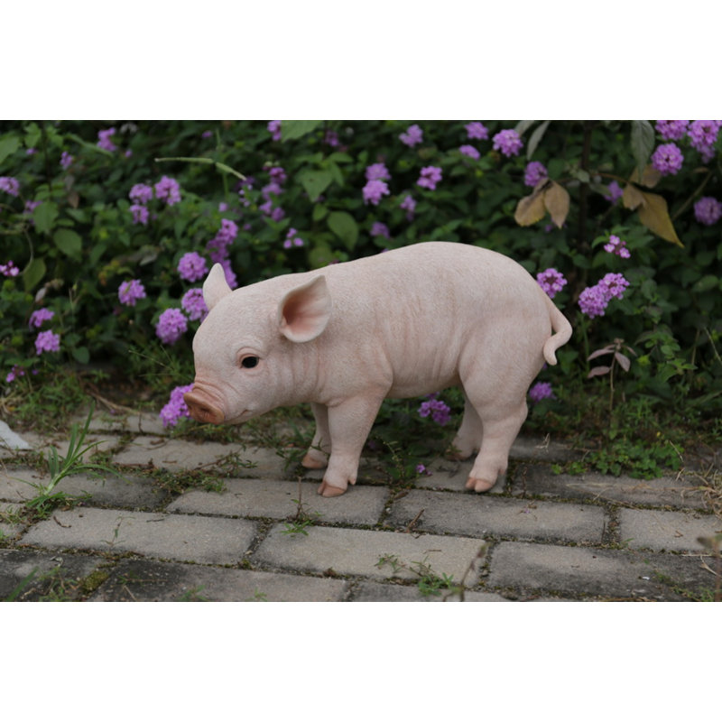 HiLine Gift Ltd. Standing Baby Pig Statue & Reviews Wayfair